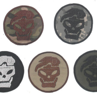 Call of Duty : Black OPS Round Embroidery Velcro Patch - Tan