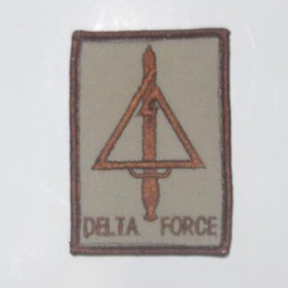 US Delta Force Embroidery Velcro Patch - Tan