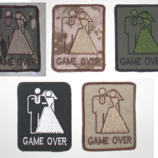 Game Over Wedding Embroidery Velcro Patch - ACU UCP