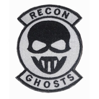 Ghost Recon Embroidery Velcro Patch – Large - Black/White