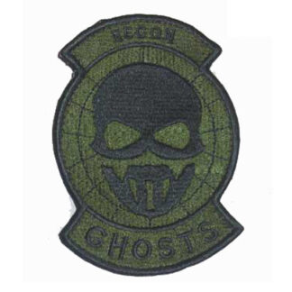 Ghost Recon Embroidery Velcro Patch – Large - Black Net/OD