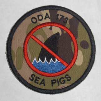 US Special Force ODA 173 Round Embroidery Velcro Patch - Multicam