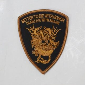US Navy Seal Team 6 Blue Team Better To Die With Honor Embroidery Velcro Patch - Black