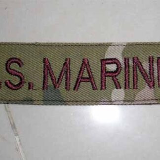 US Marines USMC Tab Embroidery Velcro Patch - Multicam