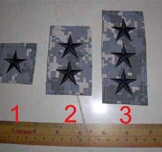 US High Rank Star General Embroidery Velcro Patch – ACU UCP