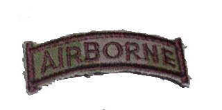 US Special Forces Tab Embroidery Velcro Patch - Airborne - A-TACS FG