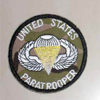 US United States Paratrooper Wings Embroidery Velcro Patch - Multicam
