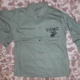 WW2 USMC US Marines HBT OD Utility Shirt Tunic Top