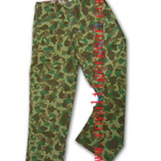 WW2 US Marines Corps USMC P42 Camo Pacific Reversible HBT Utility Pants Bottom