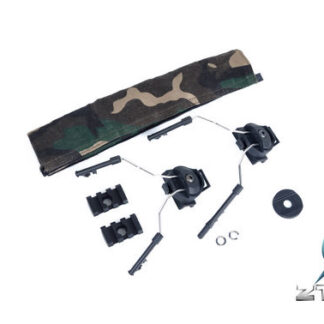 Z-TACTICAL Headset Mic Rail Adapter Set for Comtac I and Comtac II for Rail / FAST Helmet Z046 - Black