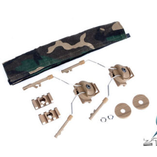 Z-TACTICAL Headset Mic Rail Adapter Set for Comtac I and Comtac II for Rail / FAST Helmet Z046 - Tan