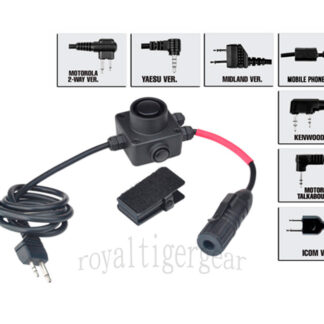 Z-TACTICAL“COMBAT” Series PTT Push to Talk Assembly - Z134 - 2-Pin Midland Version