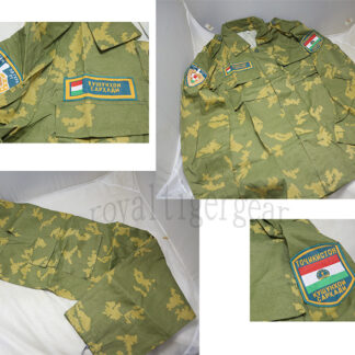 Tajikistan Army Digital Yellow Green Camo Shirt Pants set