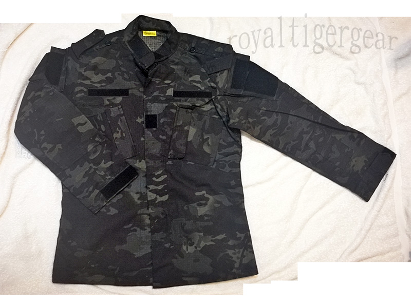 Multicam Black Ghost Night Law Enforcement Camo Shirt Tunic Top