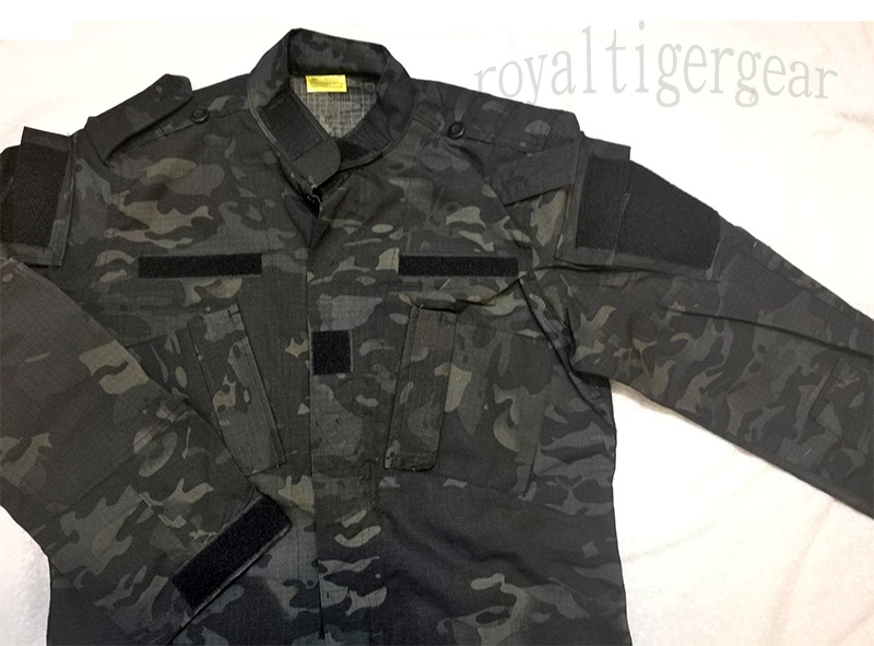 Multicam Black Ghost Night Law Enforcement Camo Shirt Tunic Top - Image 2