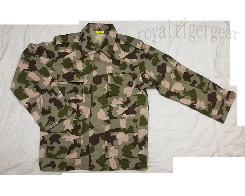 Africa Nigeria Army Desert Camo Camouflage Shirt Tunic Top