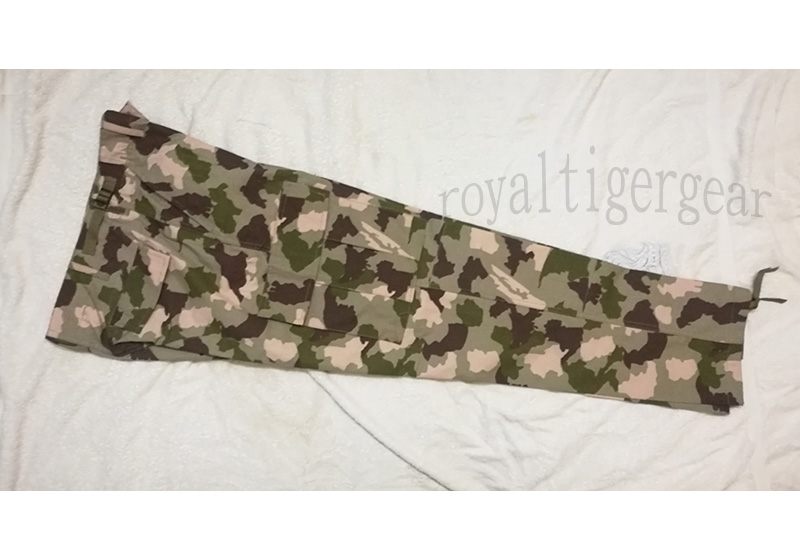 Africa Nigeria Army Desert Camo Camouflage Pants Bottom