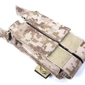 FLYYE Open-Top Double MP7 Magazine Pouch - US Navy Seal AOR1 AOR2 Camo