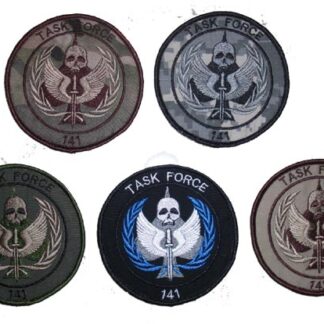 Task Force 141 Embroidery Velcro Patch – Large - Call of Duty Modern Warfare 2 - Black
