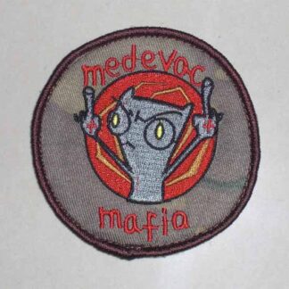 MEDEVAC MAFIA - Medical Evacuation Embroidery Velcro Patch - Tan