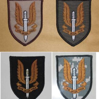 British SAS Embroidery Velcro Patch - Multicam