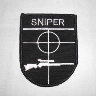 Sniper Qualification Embroidery Velcro Patch - Large - Tan