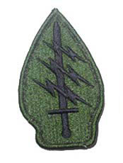 US Special Forces Full Embroidery Velcro Patch - Speical Forces - OD