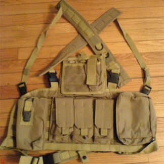 Tactical Chest Rig with pouches - Tan