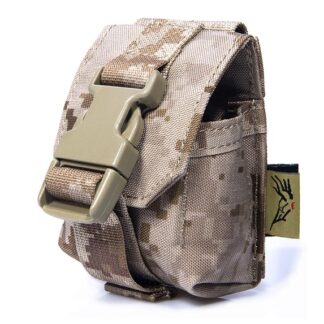 FLYYE Single Fragmentation Grenade M67 RGD5 F-1 MOLLE Pouch - US Navy Seal AOR1 AOR2 Camo