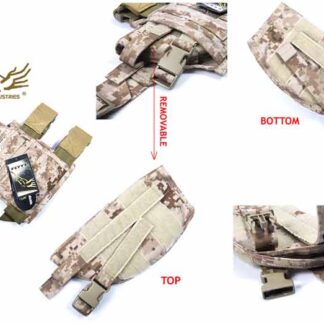 FLYYE SpecOps Navy Seals Dropleg MOLLE Removable Holster - A-TACS AU / A-TACS FG