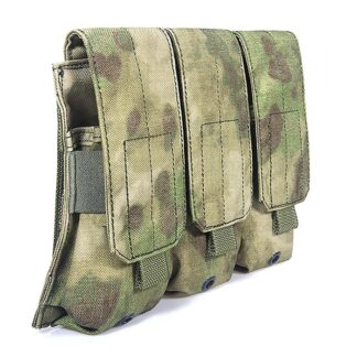 FLYYE Triple M4 NATO 5.56mm Mag MOLLE Pouch for 6 Magazine - A-TACS FG