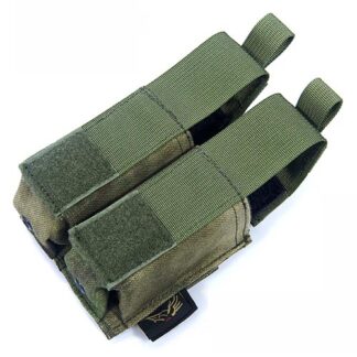 FLYYE Double 9mm Pistol Mag. MOLLE Pouch Ver.HP - A-TACS AU / A-TACS FG