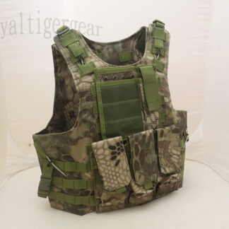 FSBE Full Spectrum Battle Equipment Amphibious Assault Fast Release Vest with pouches - Snake Camo HLD Highland Camo