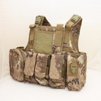 Tactical PC Plate Carrier Vest ver.HG w/ Pouches – Python Snake Camo MAD Desert Camo