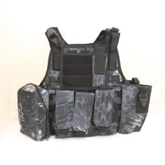 Tactical PC Plate Carrier Vest ver.HG w/ Pouches – Python Snake Camo TYP Night Urban Marines