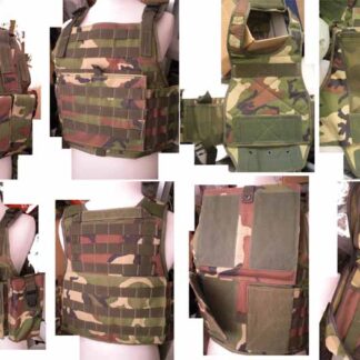 Tactical PC Plate Carrier Vest ver.HG w/ Pouches – US M81 Woodland Camo