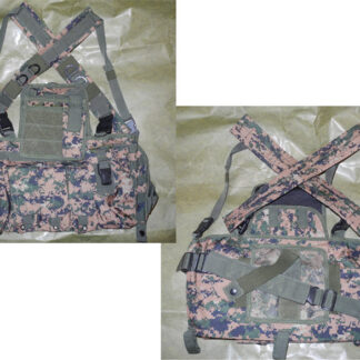 Tactical Chest Rig with pouches - MARPAT Woodland Camo
