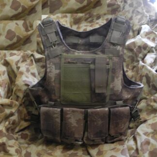 FSBE Full Spectrum Battle Equipment Amphibious Assault Fast Release Vest with pouches - A-TACS AU