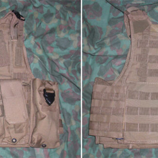 Tactical PC Plate Carrier Vest ver.HG w/ Pouches – Brown