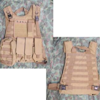 MBSS Tactical Plate Vest with Pouches - Tan