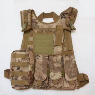 MBSS Tactical Plate Vest with Pouches - Snake Camo MAD Desert Camo