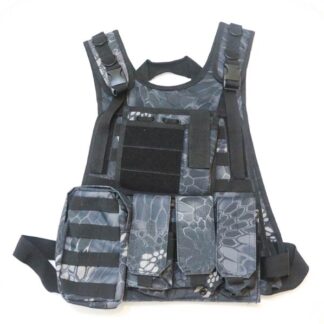 MBSS Tactical Plate Vest with Pouches - Snake Camo TYP Night Camo