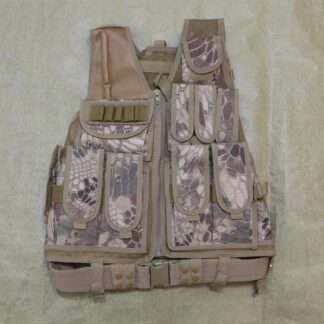 TAC Tactical Vest w/ Holster - Snake Camo HLD Highland Camo